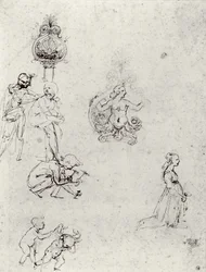 Études de figures et décorations, c.1480-82